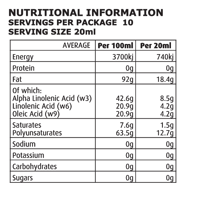 Grahams Natural Mega Oil essential fatty acids